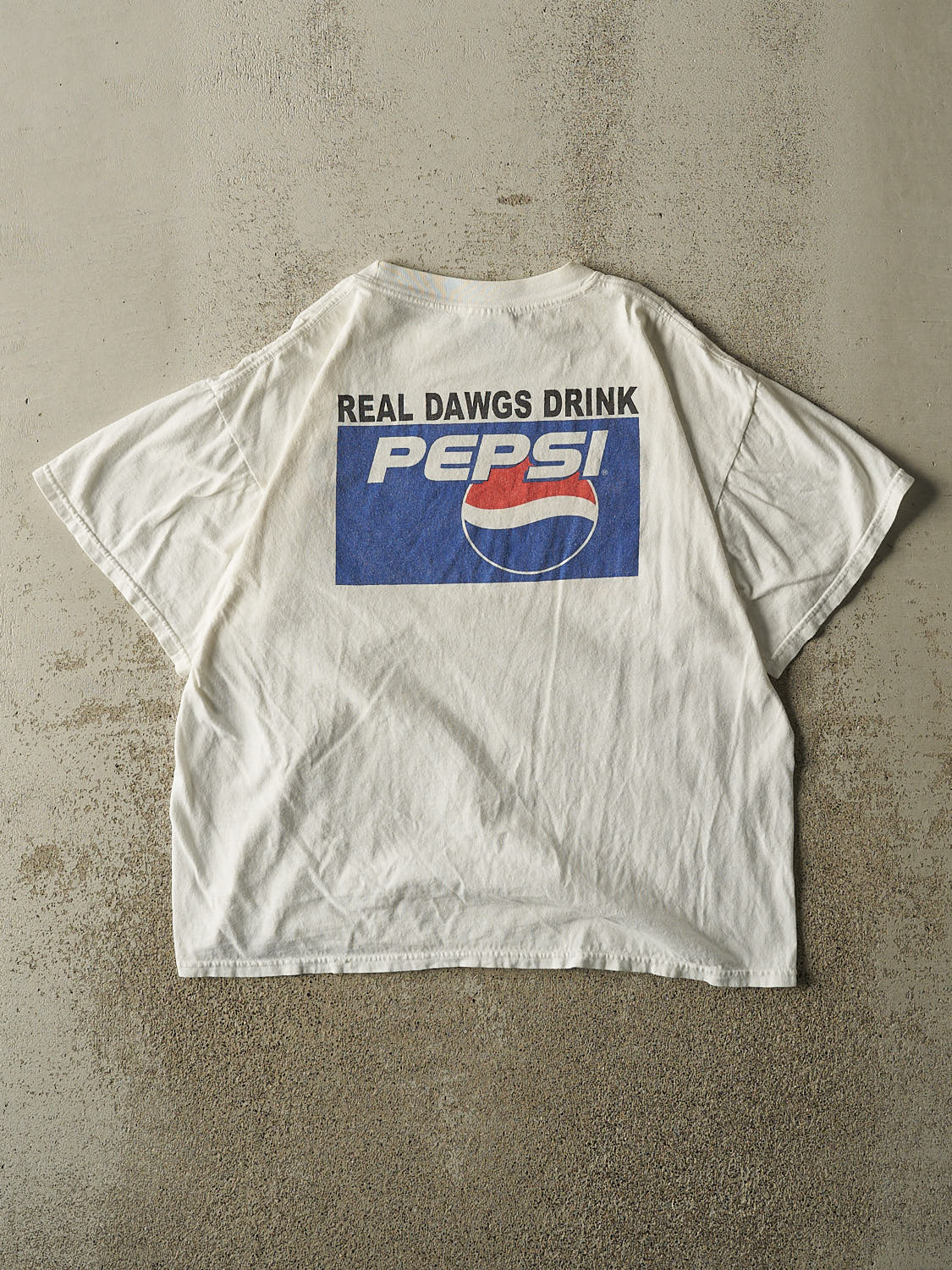 Vintage 90s White Diamond Dawgs x Pepsi Tee (M/L)