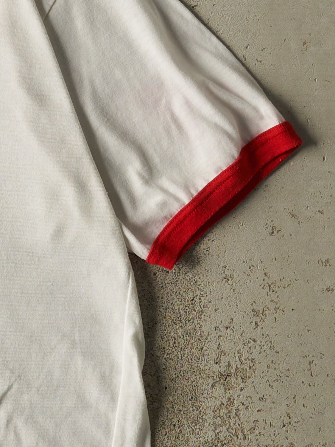 Vintage 80s White "Say No To Drugs" Ringer Tee (S/M)