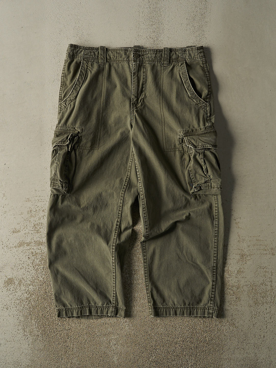 Vintage Y2K Green Cargo Supply Cargo Pants (40x29)