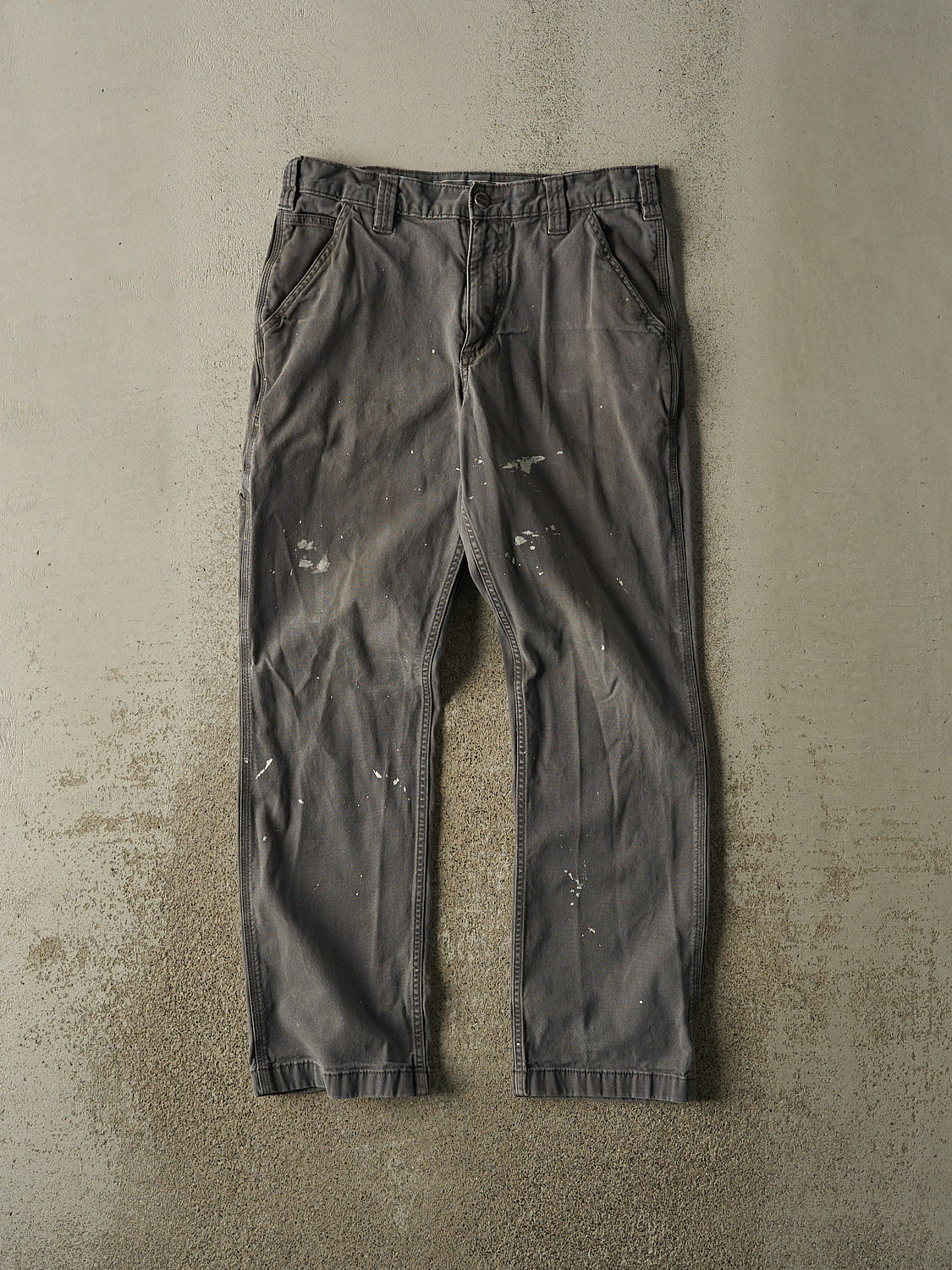 Vintage Y2K Grey Carhartt Work Pants (31x30.5)