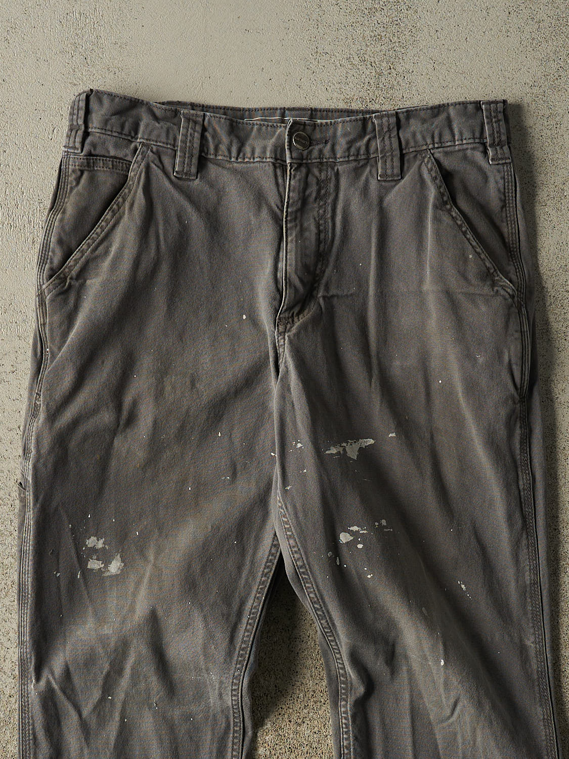 Vintage Y2K Grey Carhartt Work Pants (31x30.5)