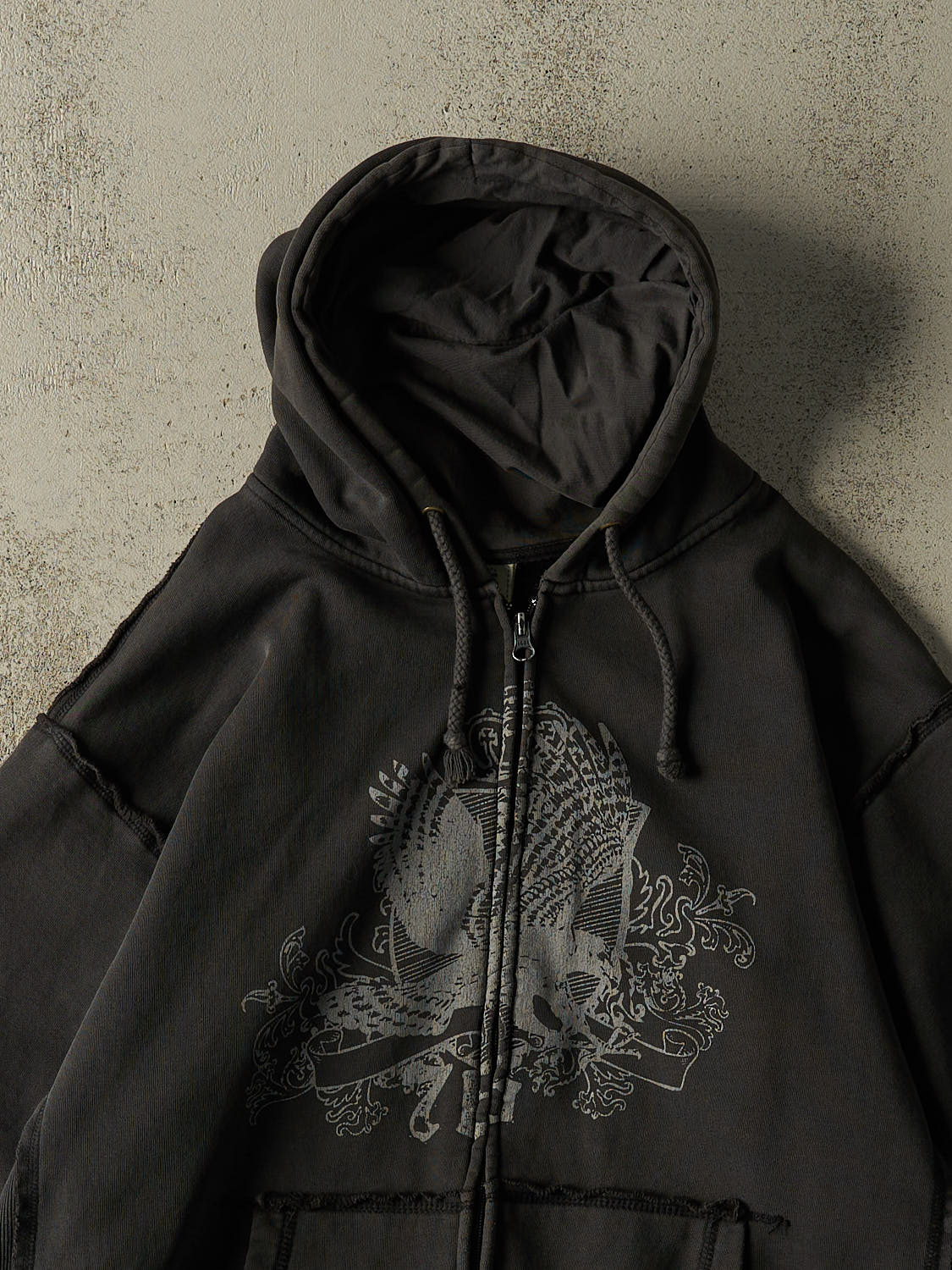 Vintage Y2K Black 725 Zip Up Hoodie (M/L)