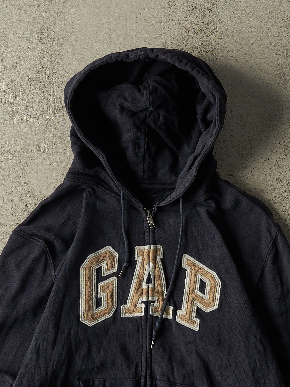 Vintage 90s Navy Blue Gap Zip Up Hoodie (S/M)