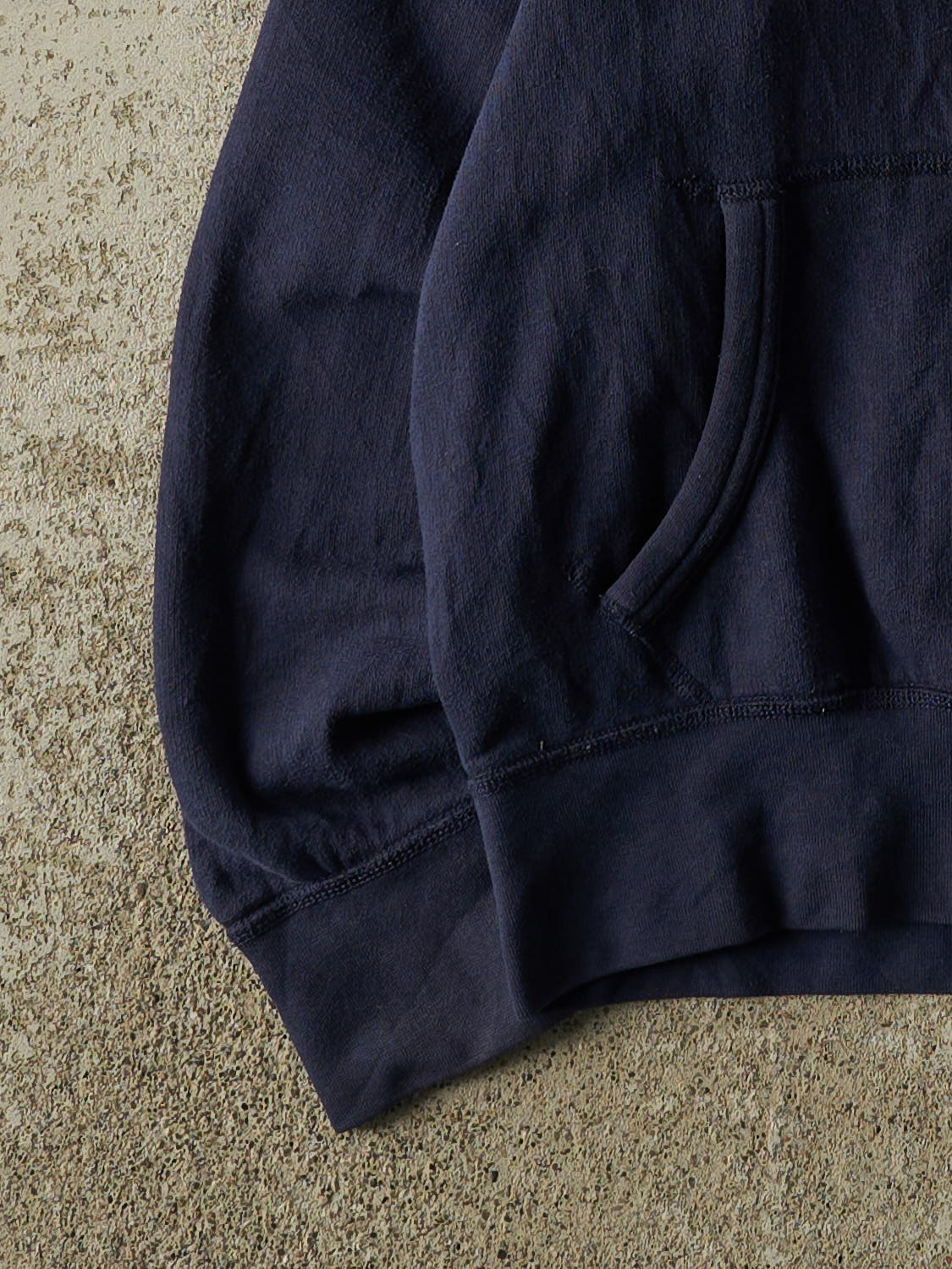 Vintage Y2K Navy Blue Polo Embroidered Hoodie (S/M)