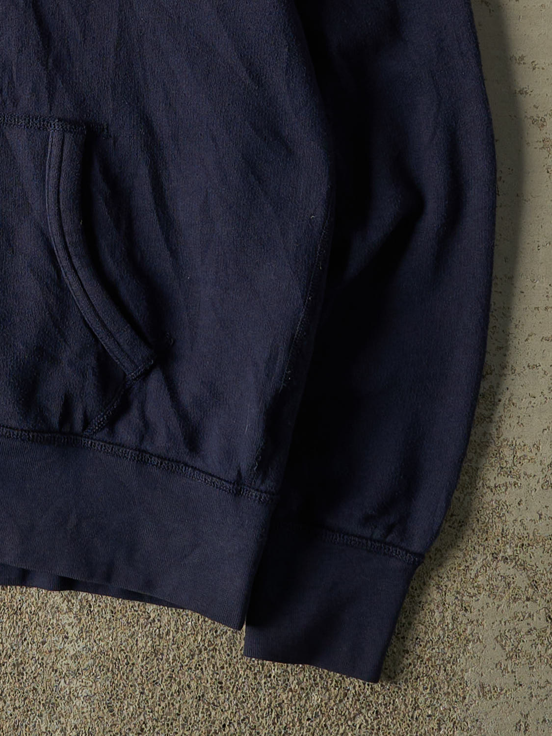 Vintage Y2K Navy Blue Polo Embroidered Hoodie (S/M)