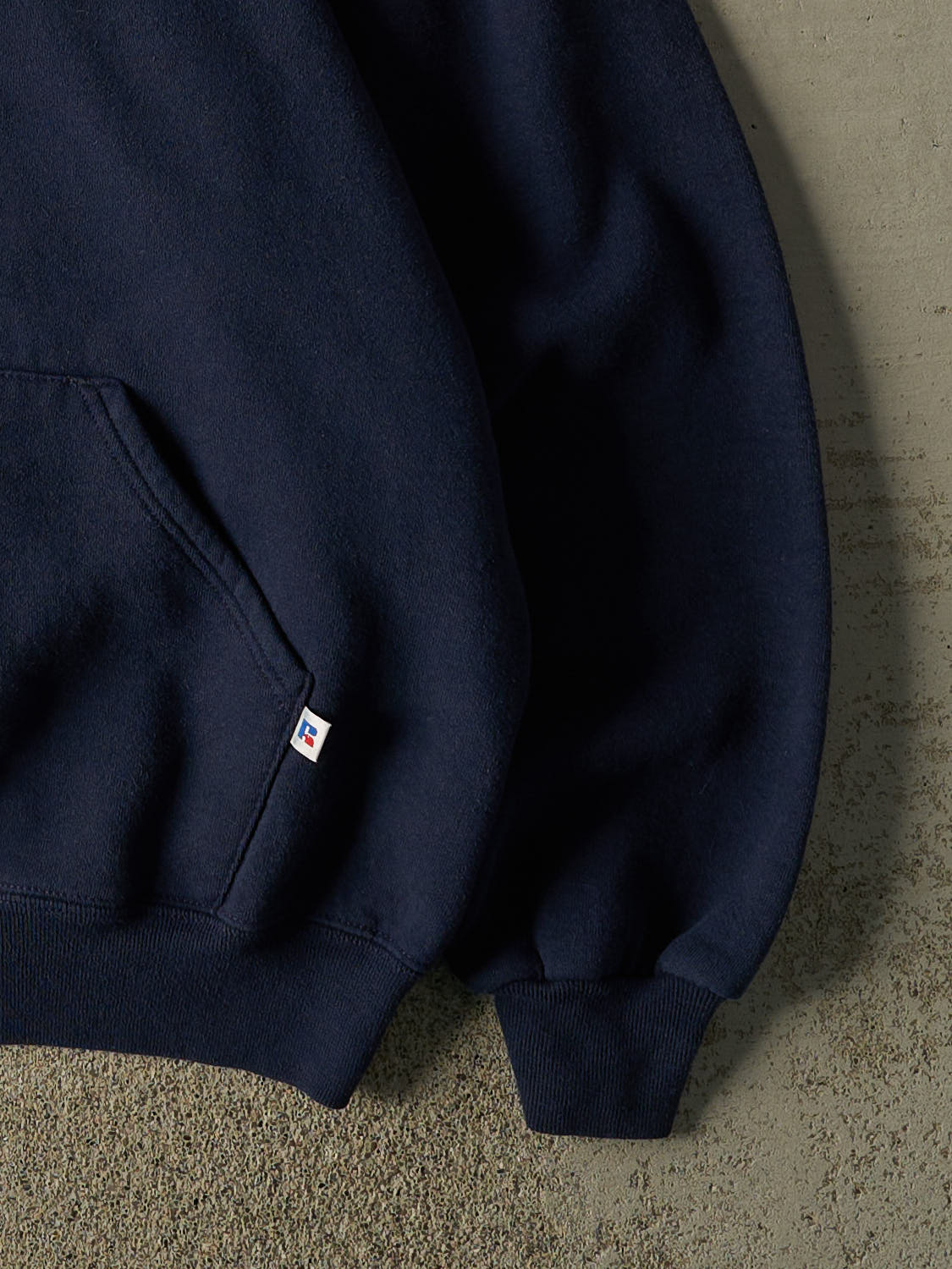 Vintage 90s Navy Blue Russell Athletic Victoria BC Fire Rescue Hoodie (L/XL)