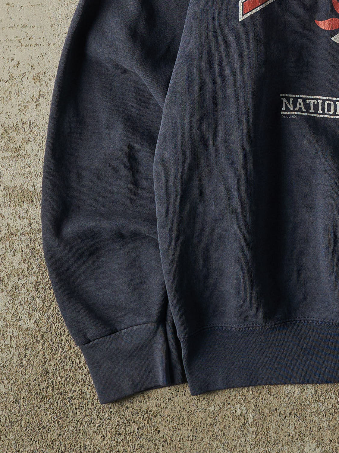 Vintage 90s Sun Faded Navy Denver Broncos Crewneck (L/XL)
