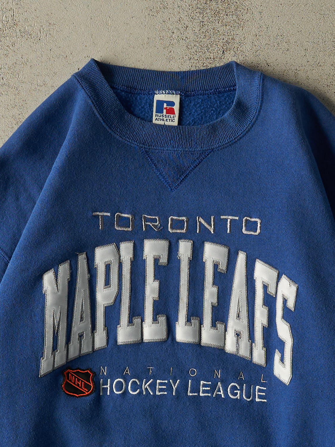 Vintage 90s Blue Russell Athletic Toronto Maple Leafs Crewneck (M/L)