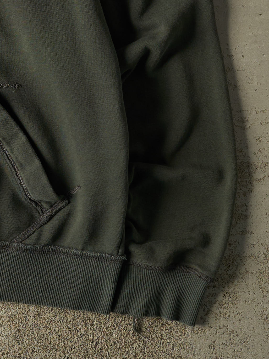 Vintage Y2K Green Abercrombie & Fitch Zip Up Hoodie (L)