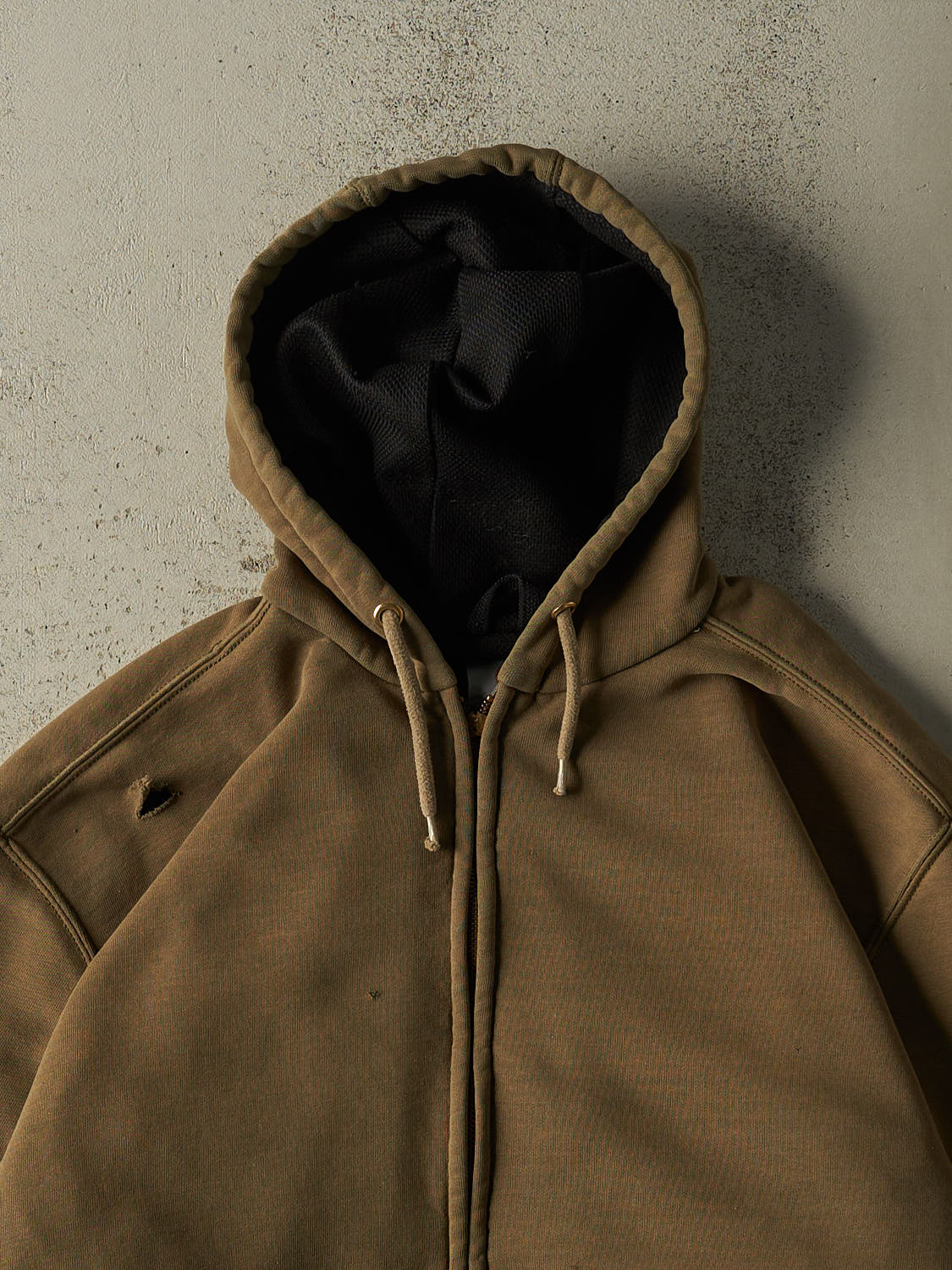 Vintage Y2K Sun Faded Green Carhartt Heavyweight Zip Up Hoodie (XL)