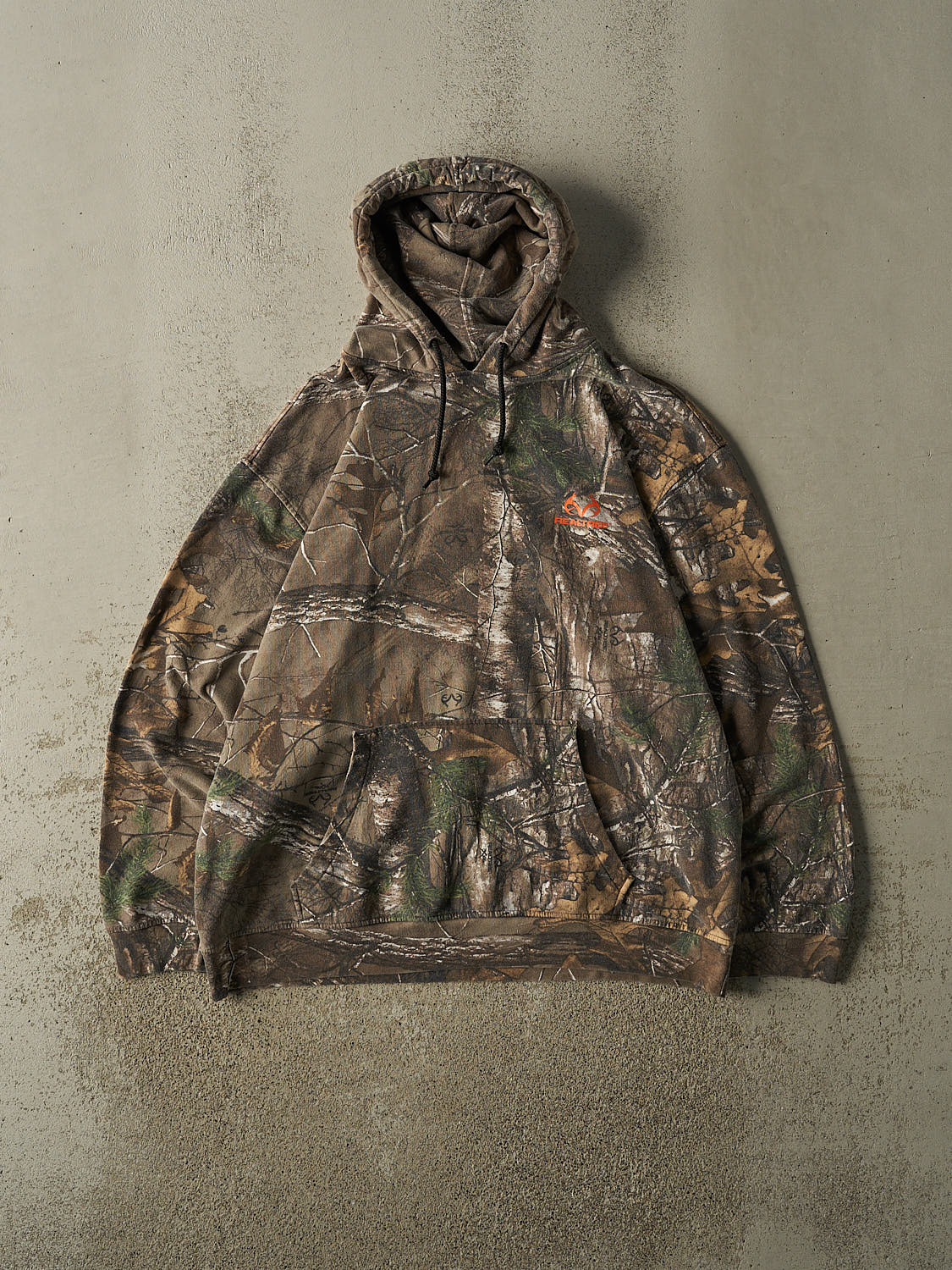 Vintage 90s Camo Realtree Logo Hoodie (XL/XXL)