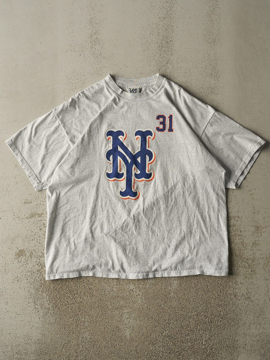 Vintage 00' Heather Grey New York Mets #31 Mike Piazza Tee (XL/XXL)