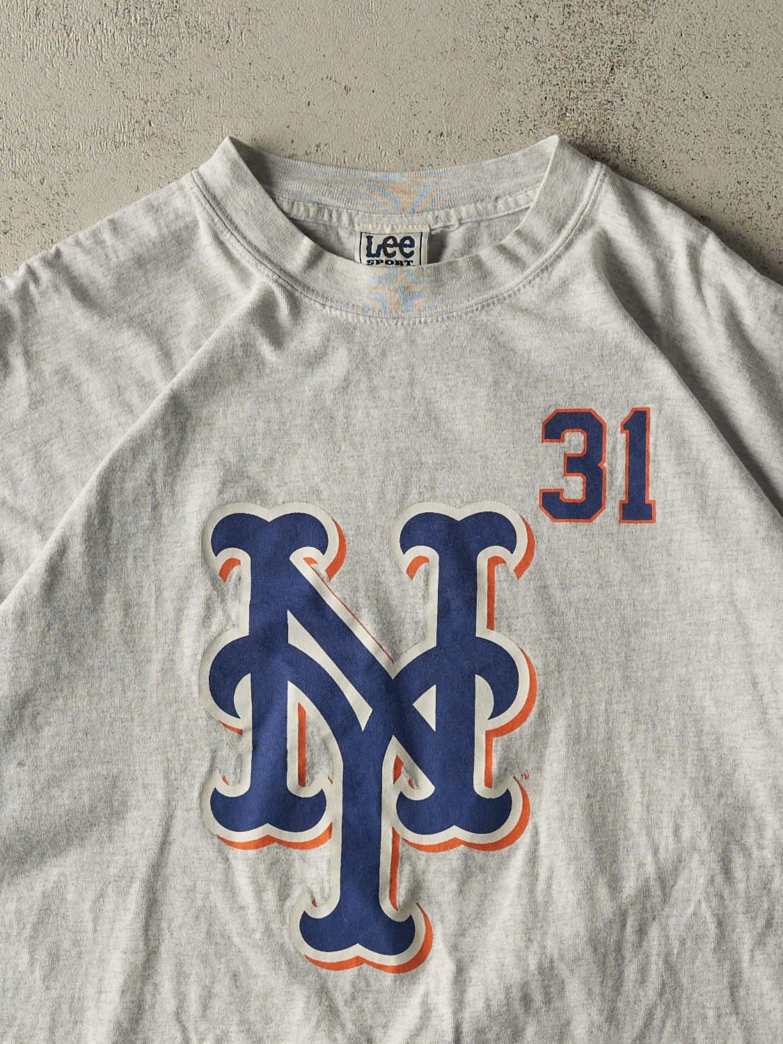 Vintage 00' Heather Grey New York Mets #31 Mike Piazza Tee (XL/XXL)