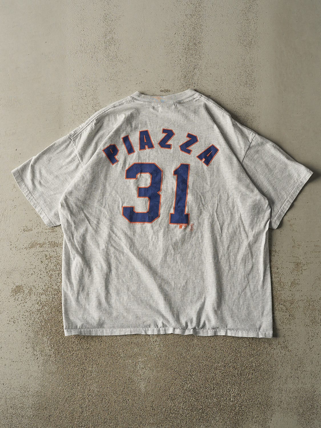 Vintage 00' Heather Grey New York Mets #31 Mike Piazza Tee (XL/XXL)
