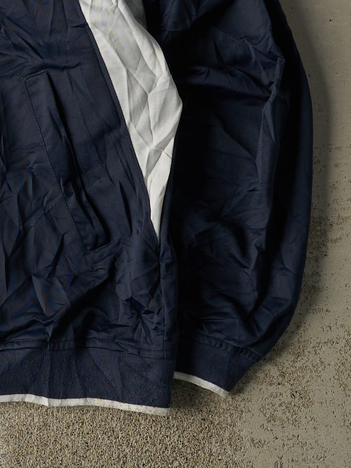 Vintage 90s Navy Blue Reebok Zip Up Lightweight Track Jacket (XL/XXL)