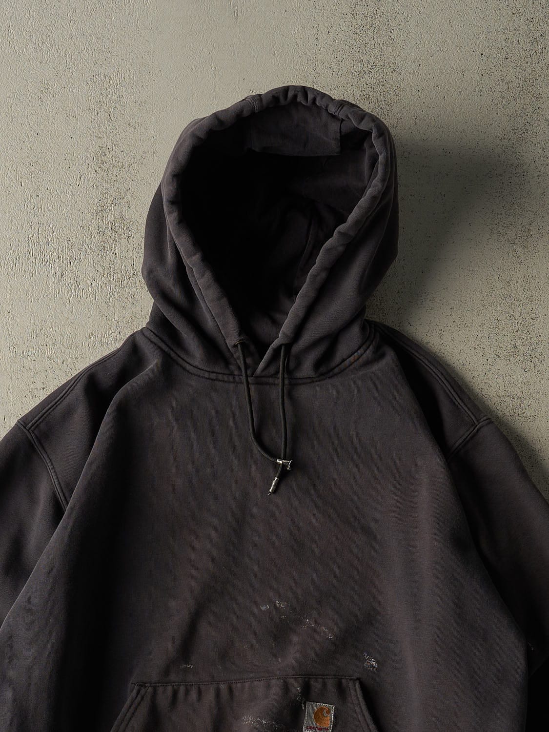 Vintage 90s Faded Black Carhartt Hoodie (XL)