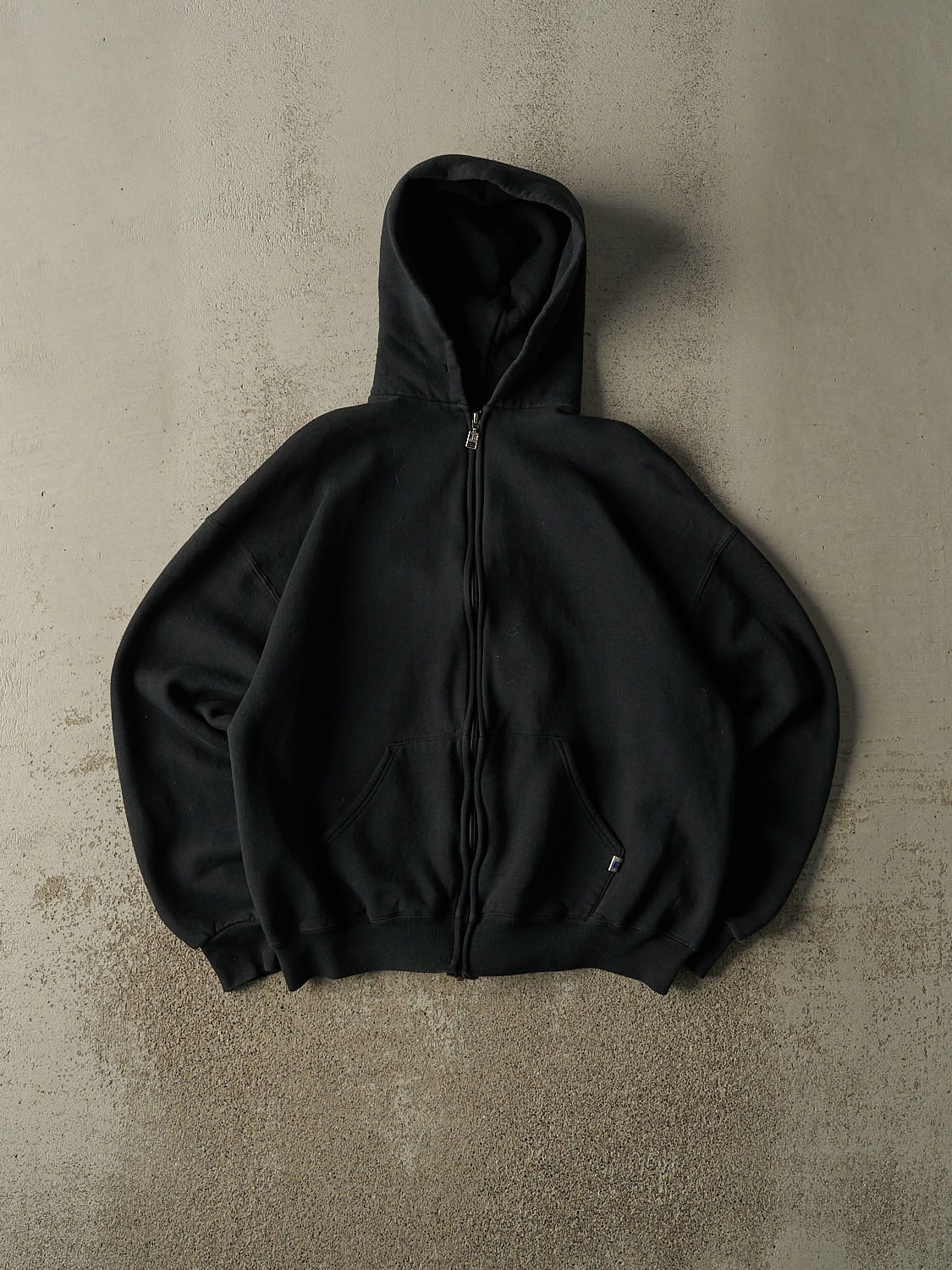Vintage 90s Black Russell Athletic Blank Hoodie (M/L)