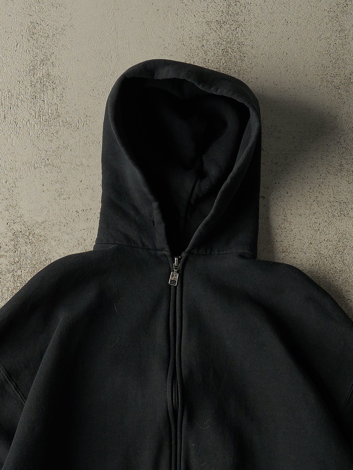 Vintage 90s Black Russell Athletic Blank Hoodie (M/L)