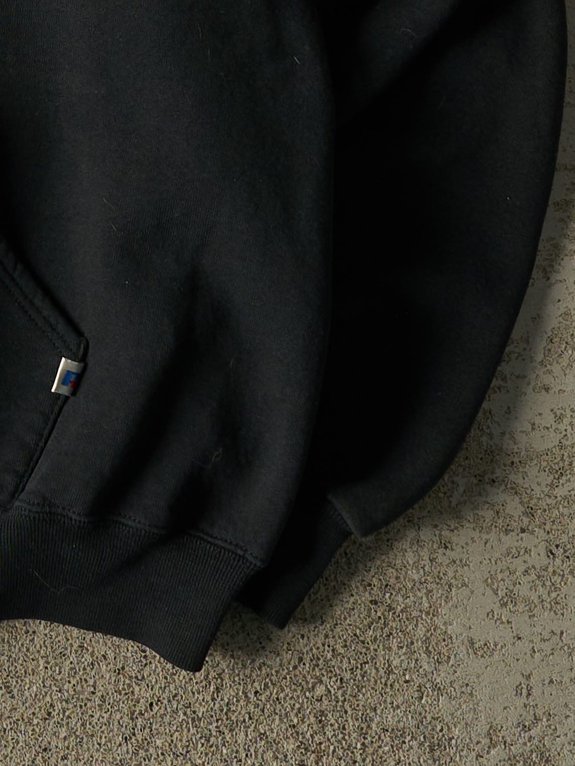 Vintage 90s Black Russell Athletic Blank Hoodie (M/L)