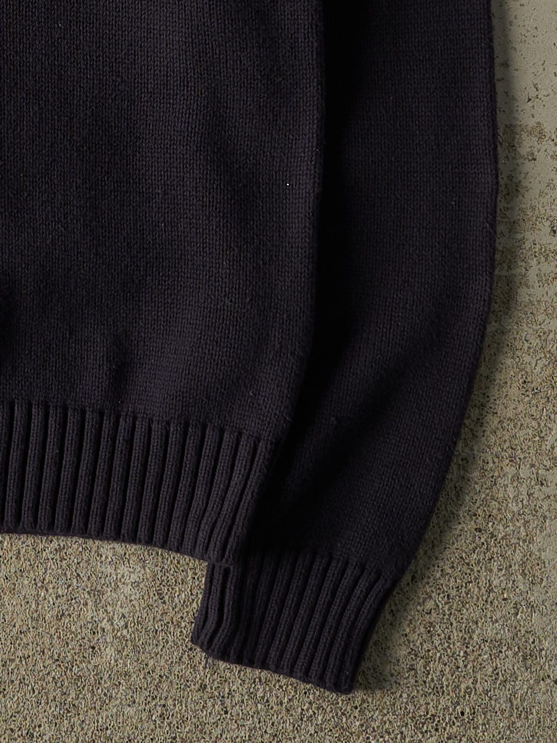 Vintage 90s Navy Blue Tommy Hilfiger Embroidered Knit (M/L)