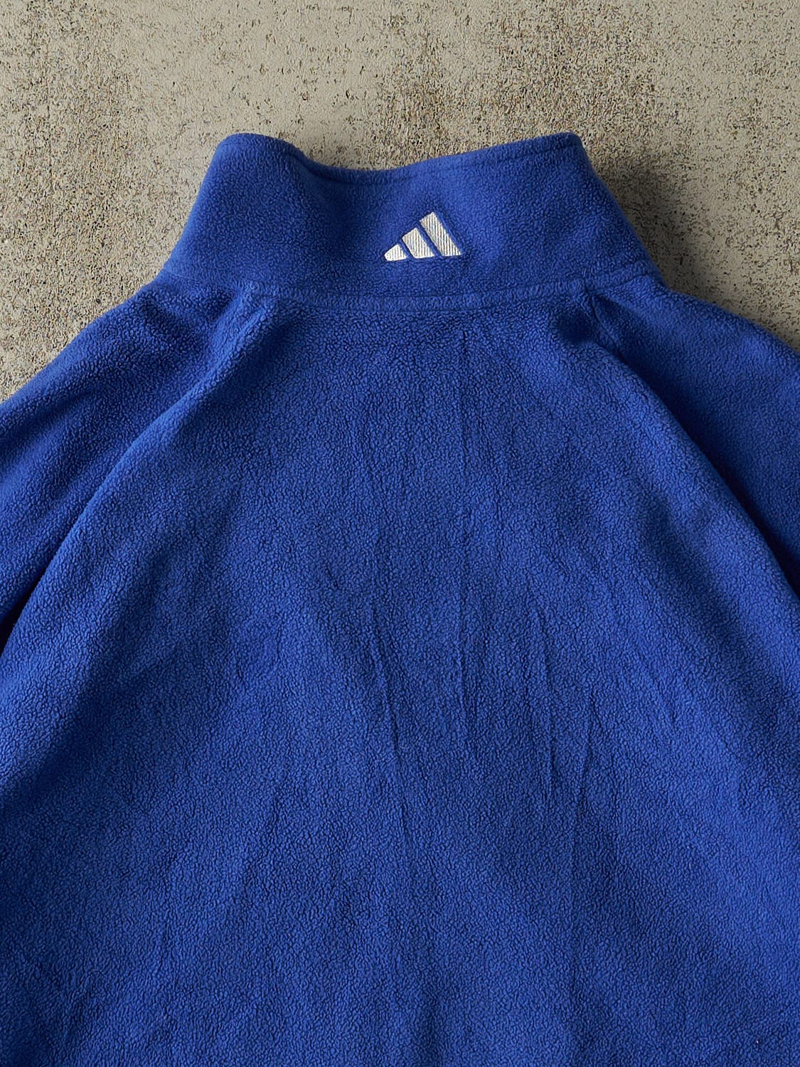 Vintage 90s Blue Adidas Quarter Zip Fleece (XXXL)