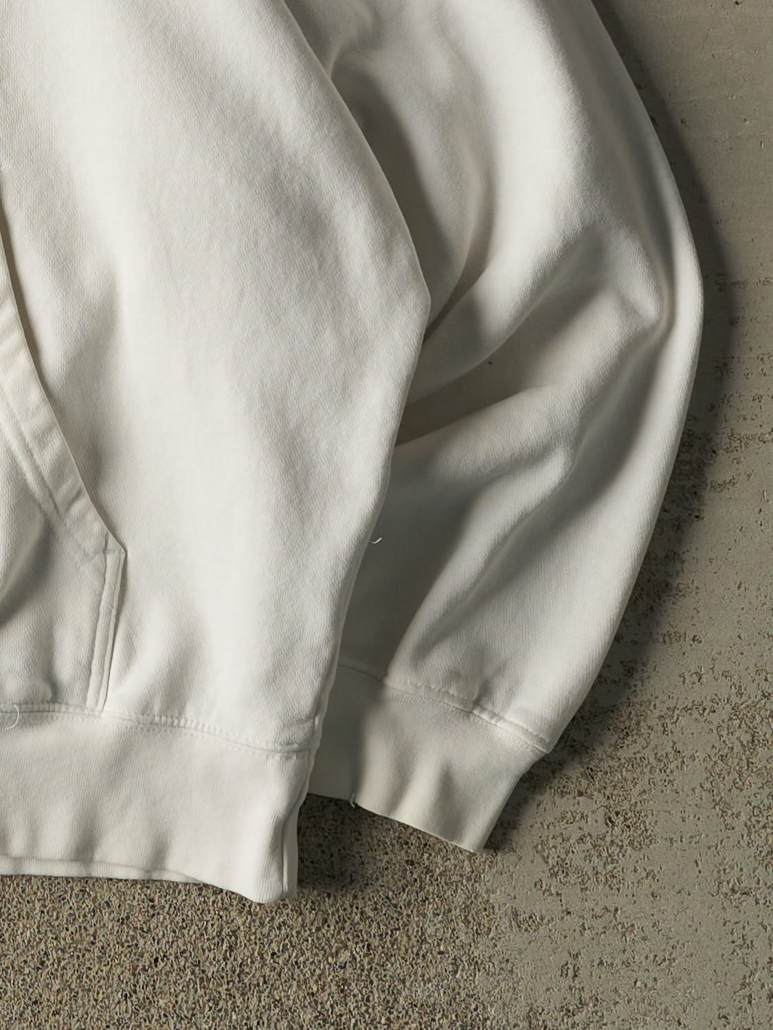 Vintage Y2K White Nike Middle Swoosh Montana Hoodie (L/XL)