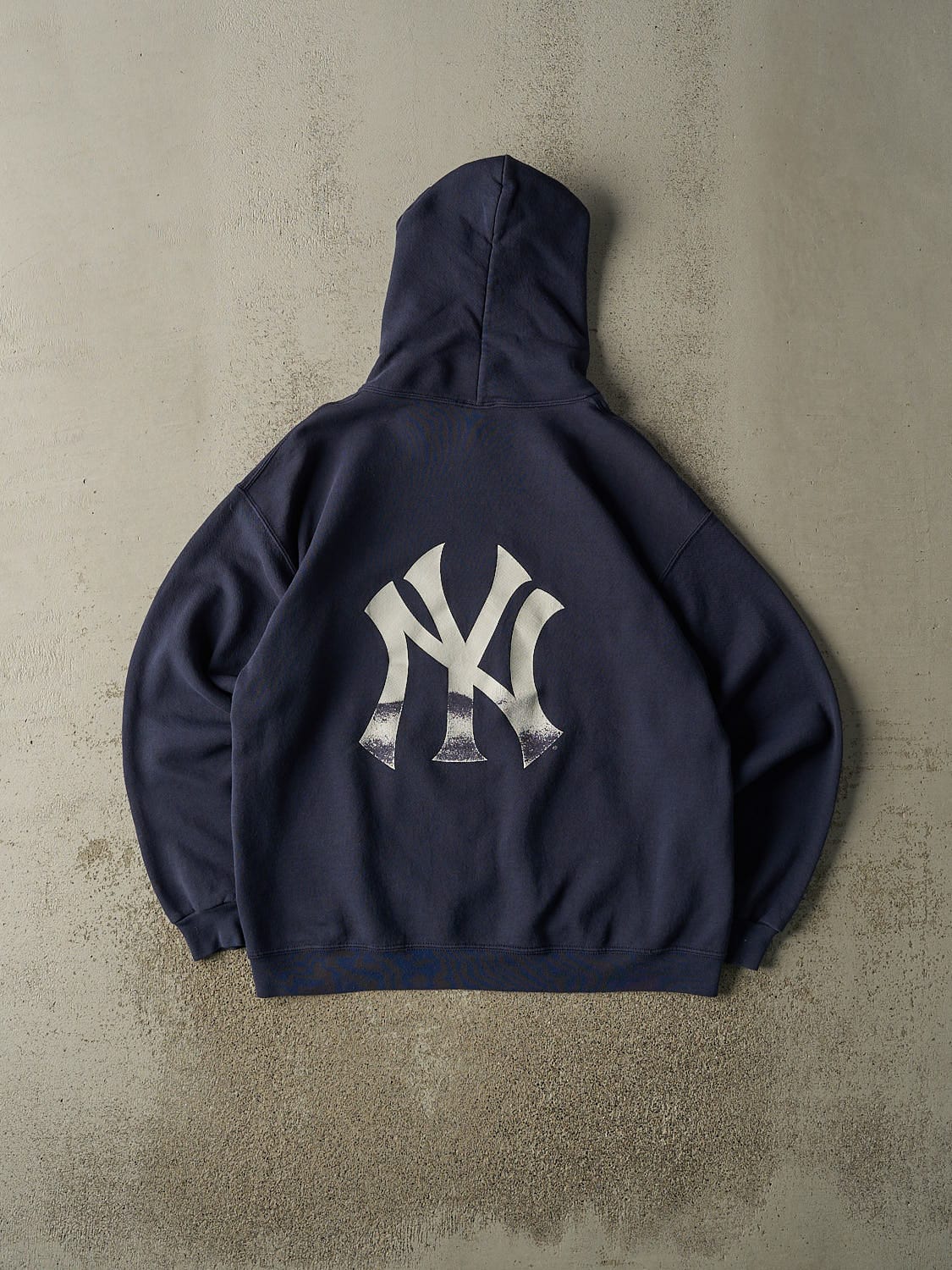 Vintage 90s Navy Blue New York Yankees Hoodie (L/XL)
