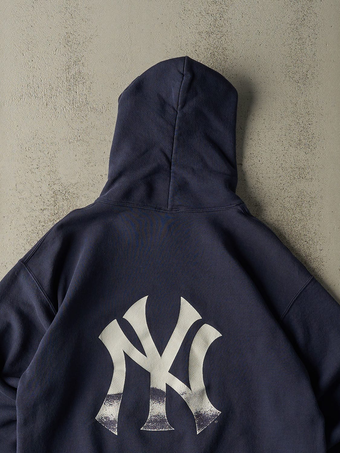 Vintage 90s Navy Blue New York Yankees Hoodie (L/XL)