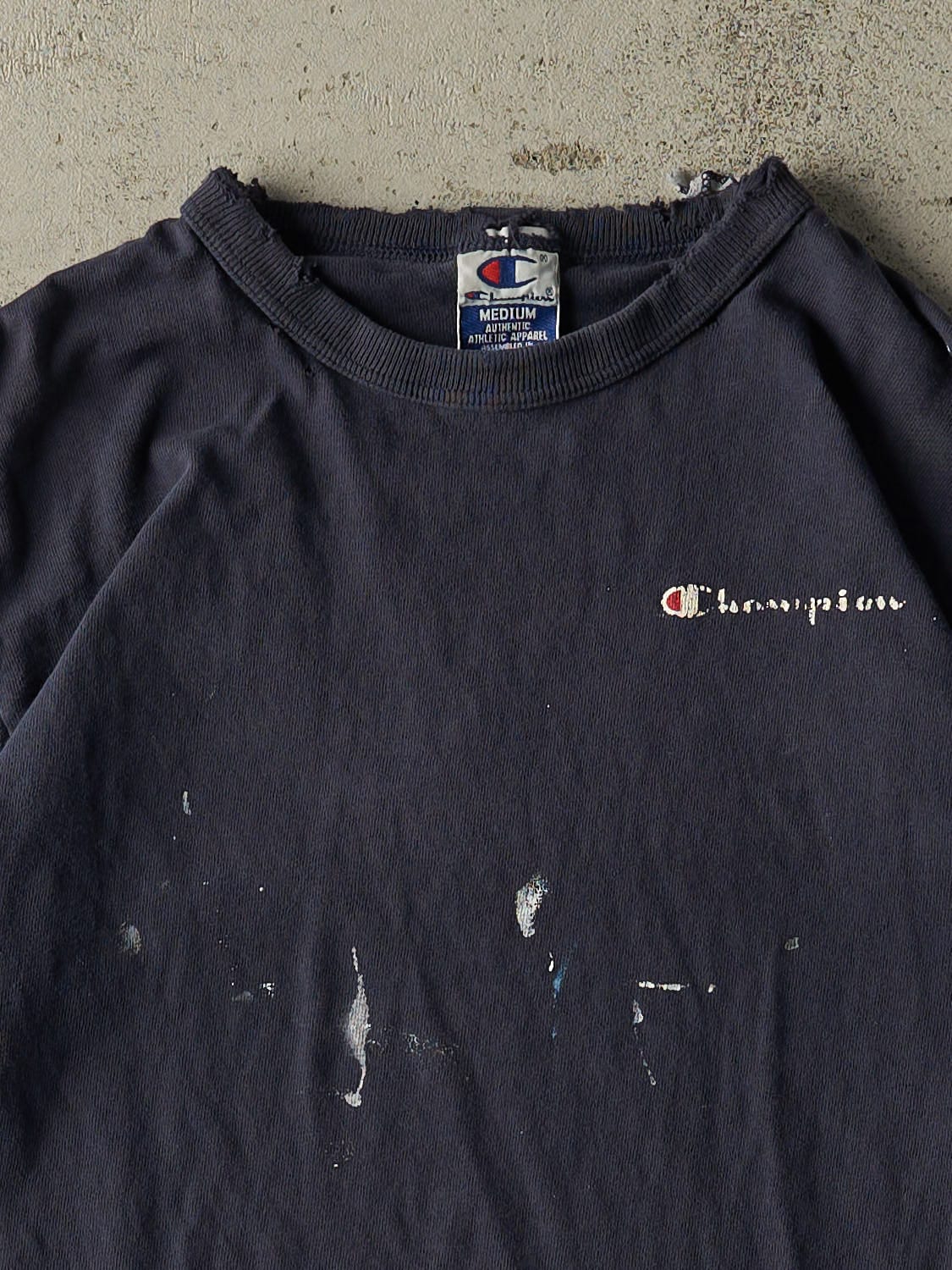 Vintage 90s Navy Blue Champion Tee (S/M)