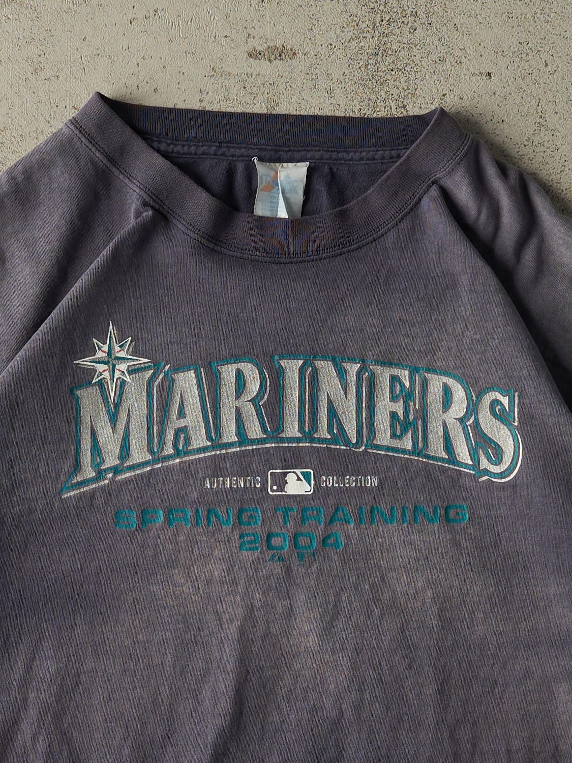 Vintage 04' Sun Faded Navy Seattle Mariners Tee (XL/XXL)