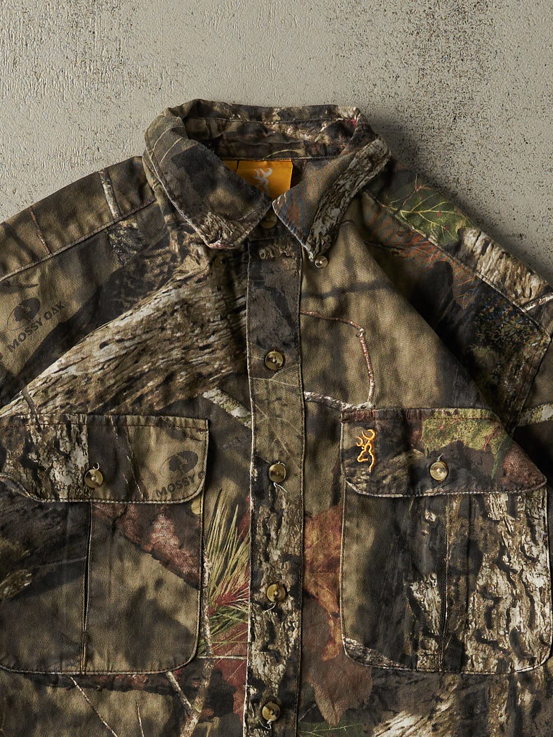 Vintage 90s Camo Mossy Oak x Browning Button Up Long Sleeve (L/XL)