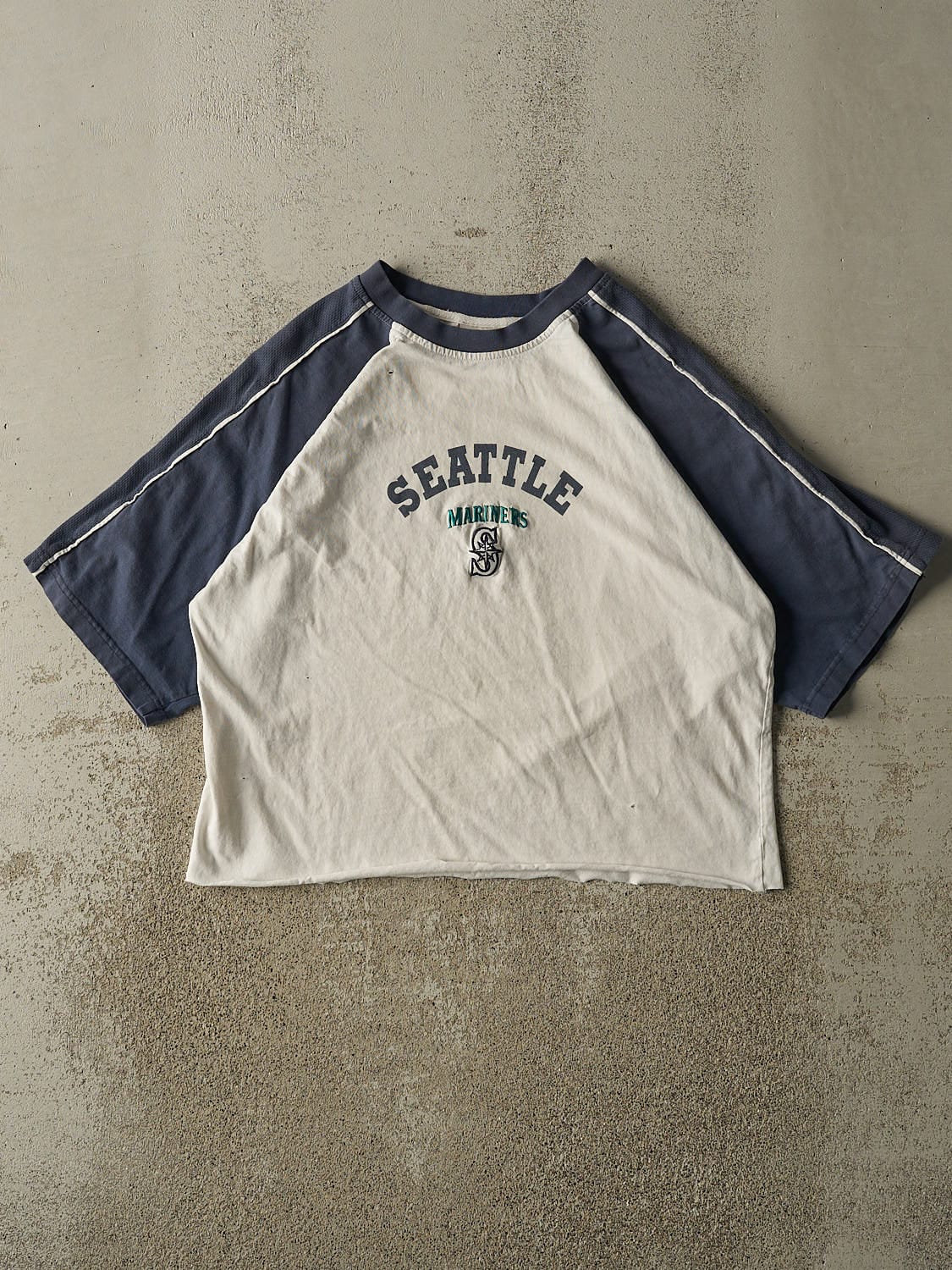 Vintage 90s White Seattle Mariners Tee (S/M)