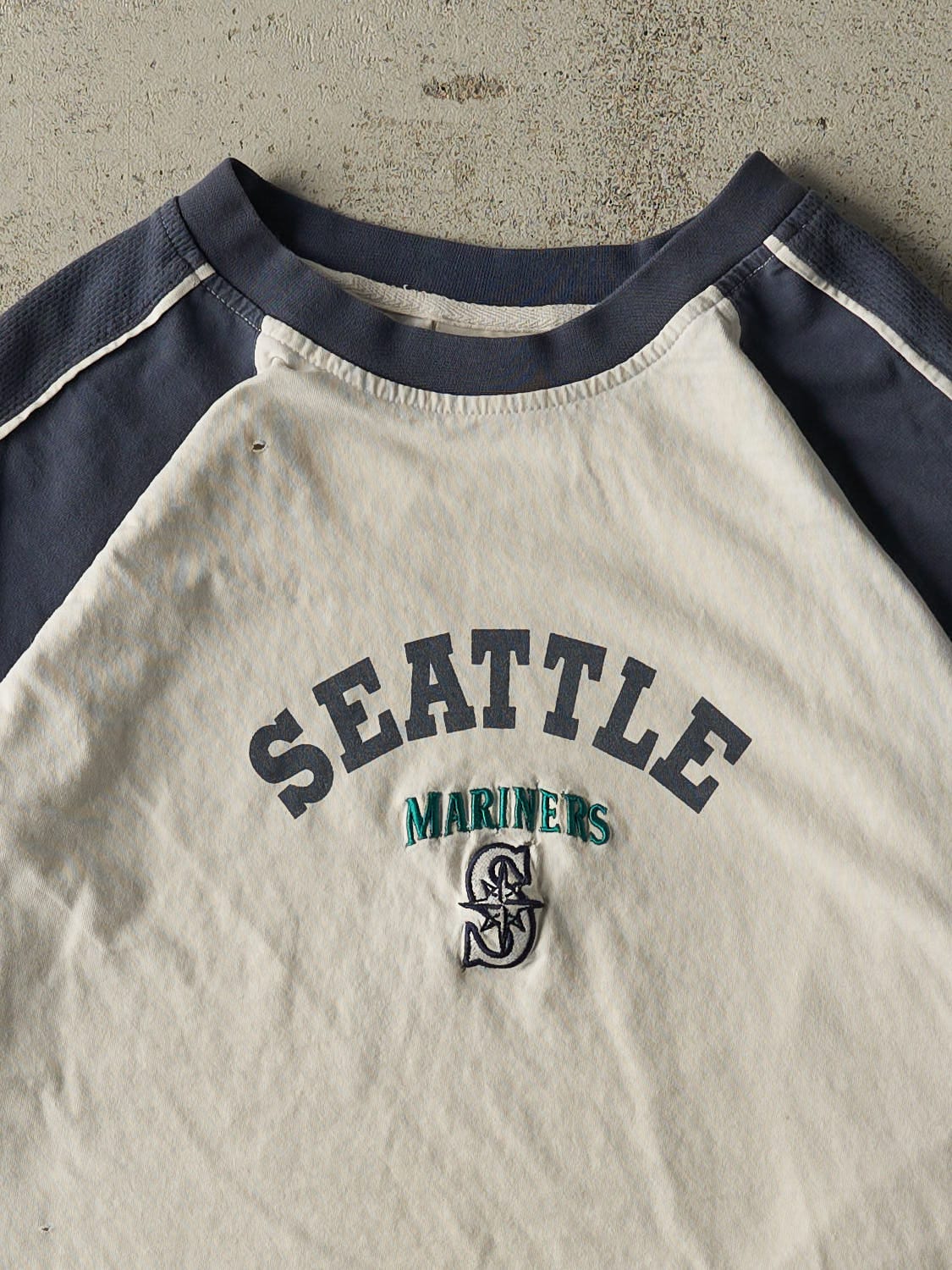 Vintage 90s White Seattle Mariners Tee (S/M)