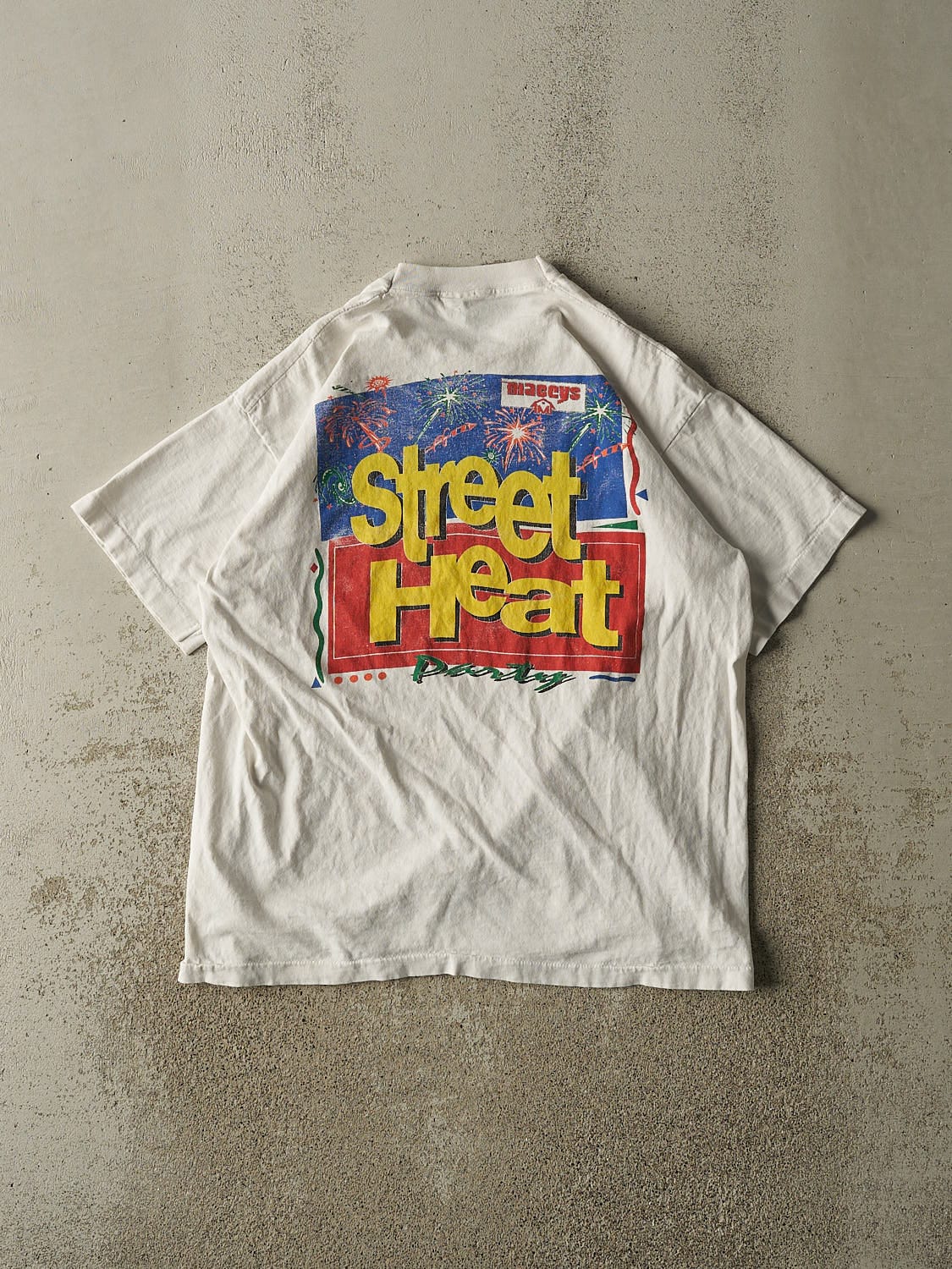 Vintage 90s White Macey's Tee (L/XL)