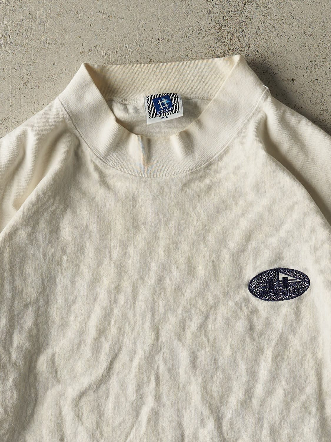 Vintage 90s White Side Out Long Sleeve (L/XL)