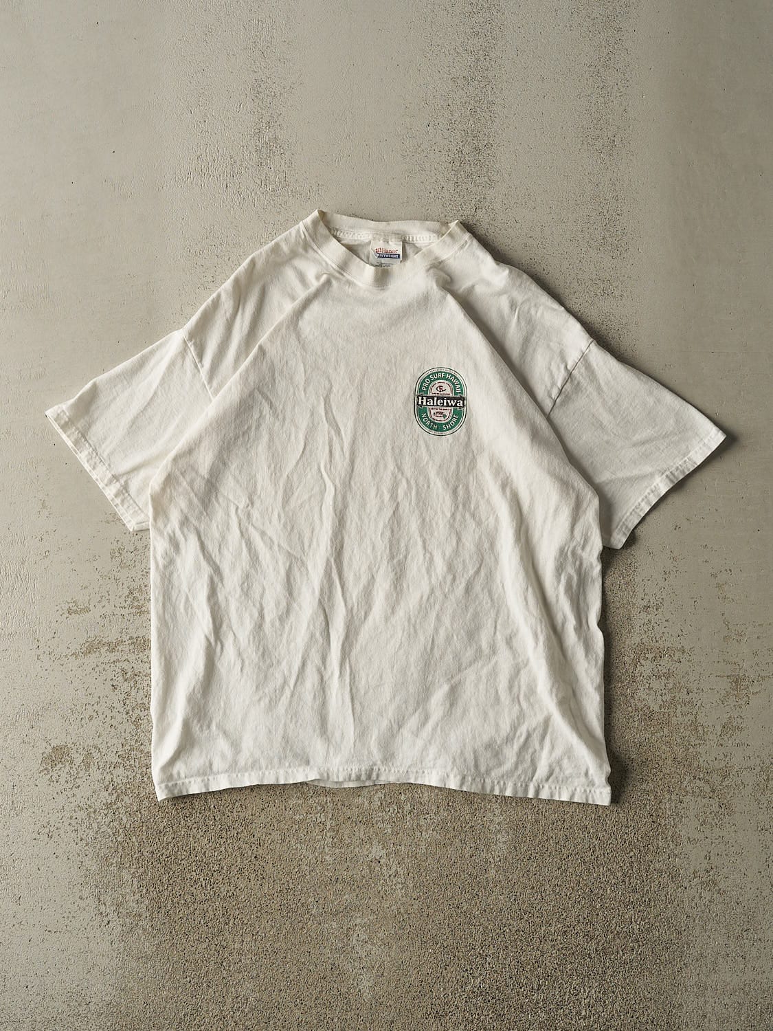 Vintage Y2K White Pro Surf Tee (L/XL)