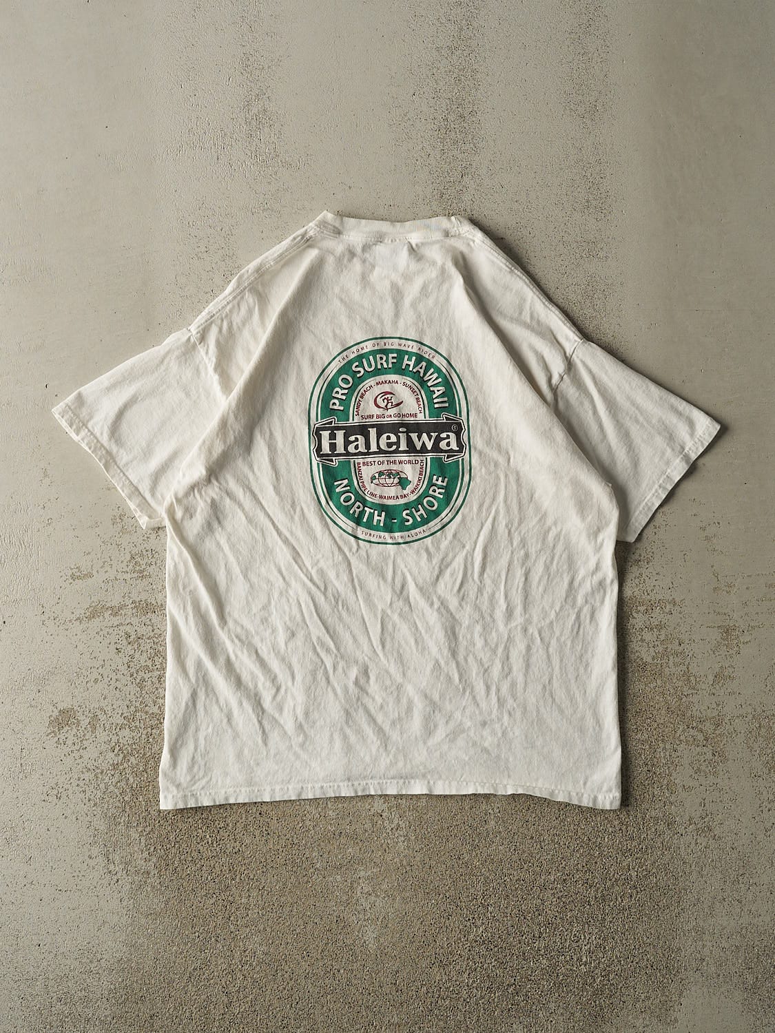 Vintage Y2K White Pro Surf Tee (L/XL)