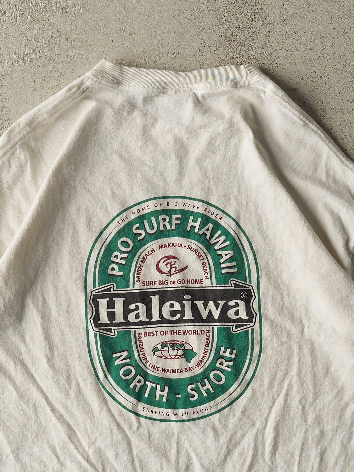 Vintage Y2K White Pro Surf Tee (L/XL)