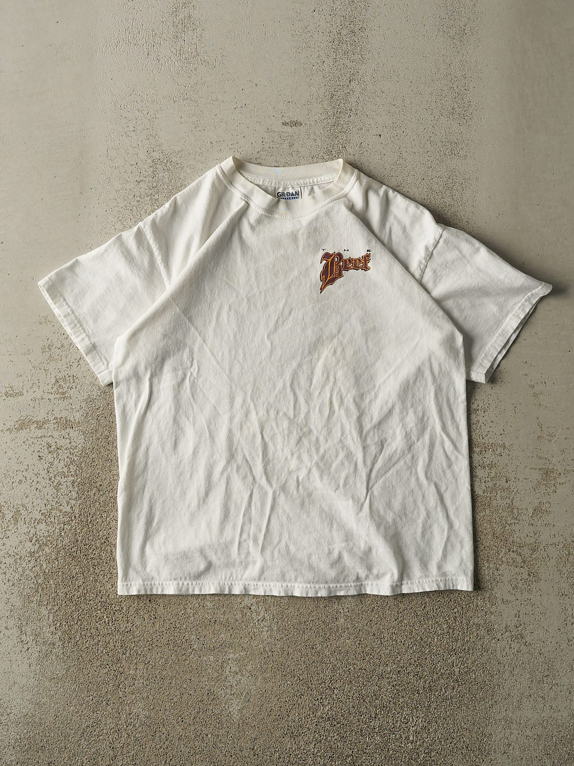 Vintage 90s White The Beef Tee (L)