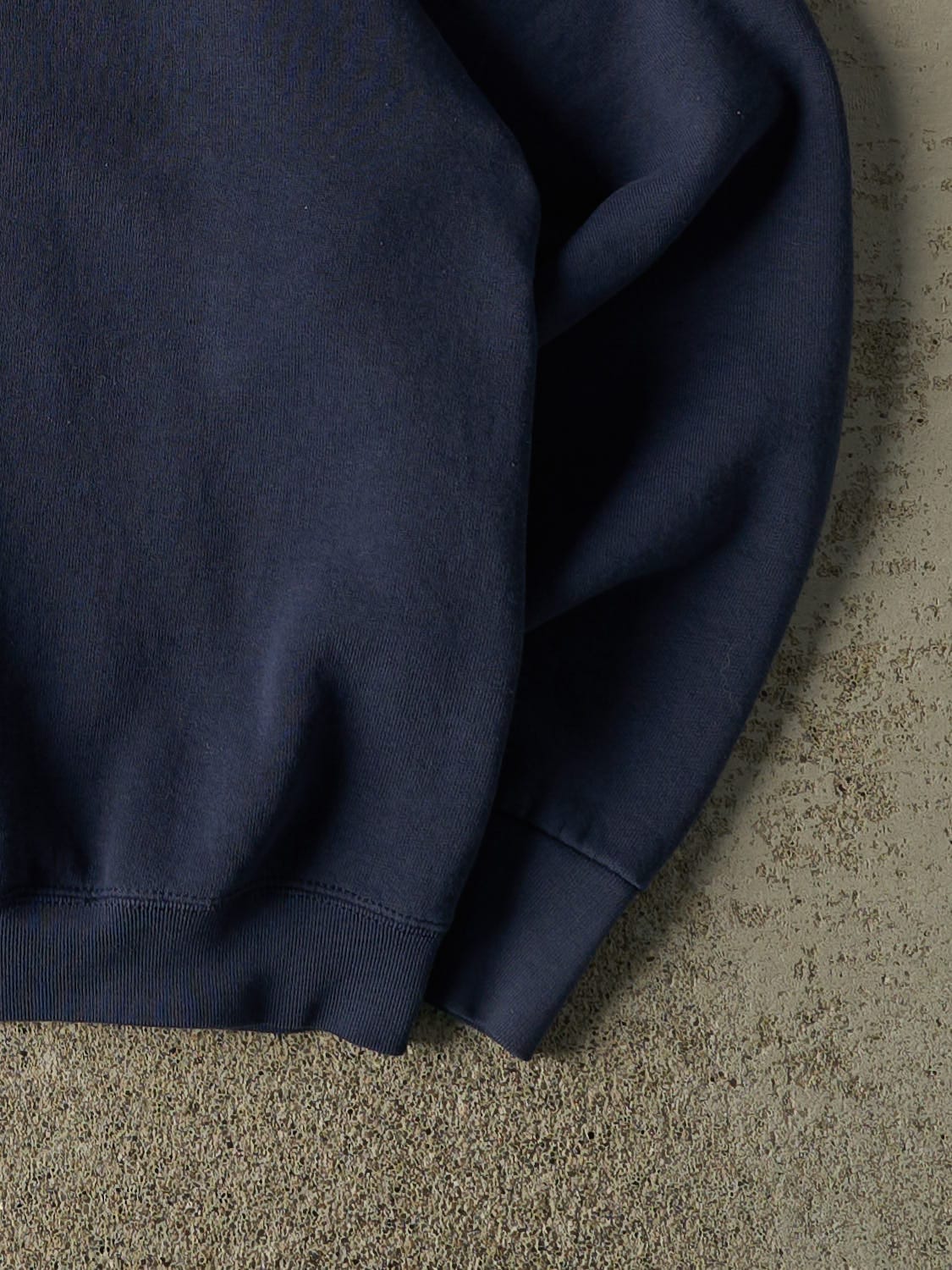 Vintage 90s Navy Blue New York Embroidered Crewneck (L)