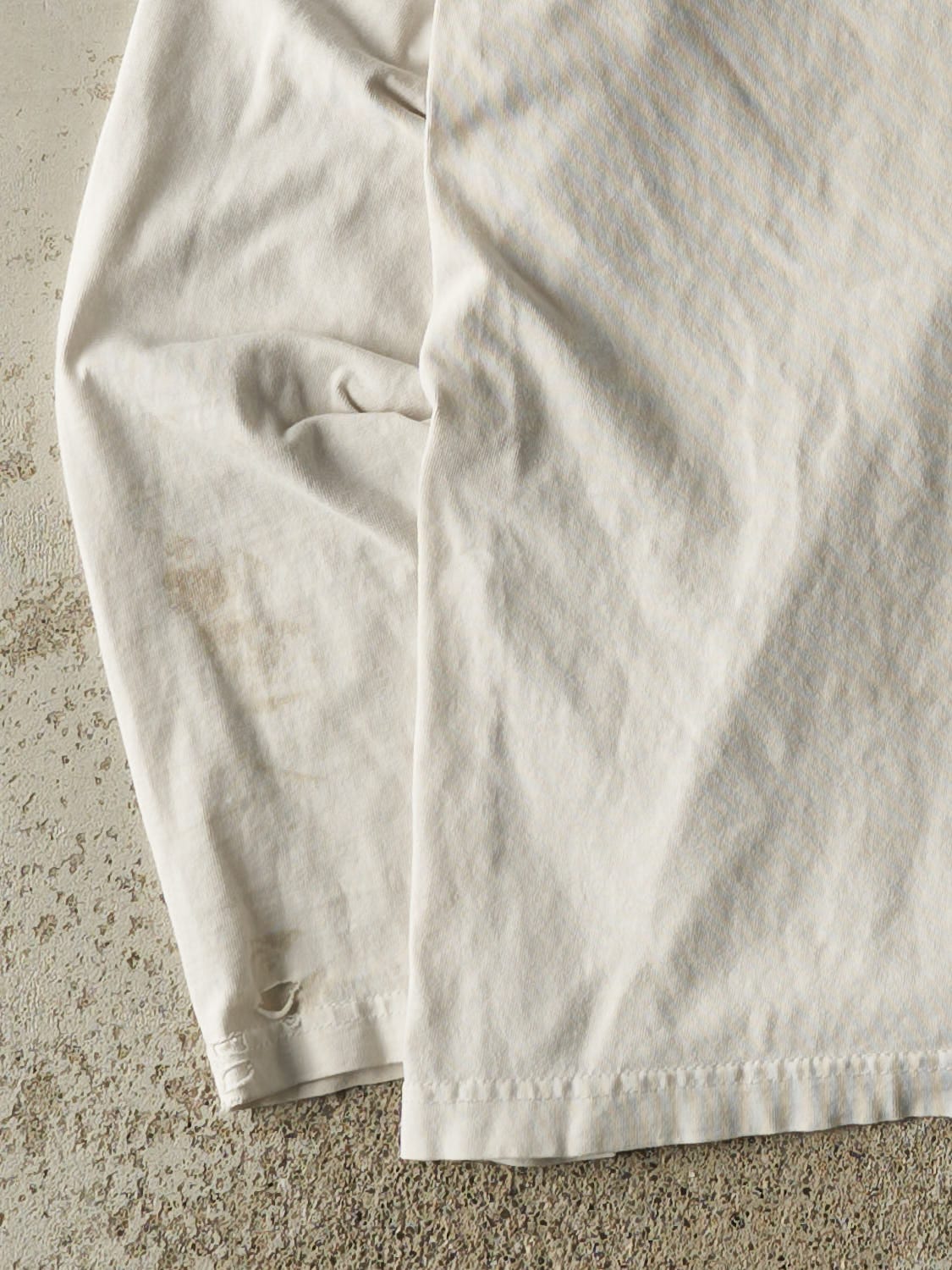 Vintage 90s White Tommy Hilfiger Long Sleeve (M)