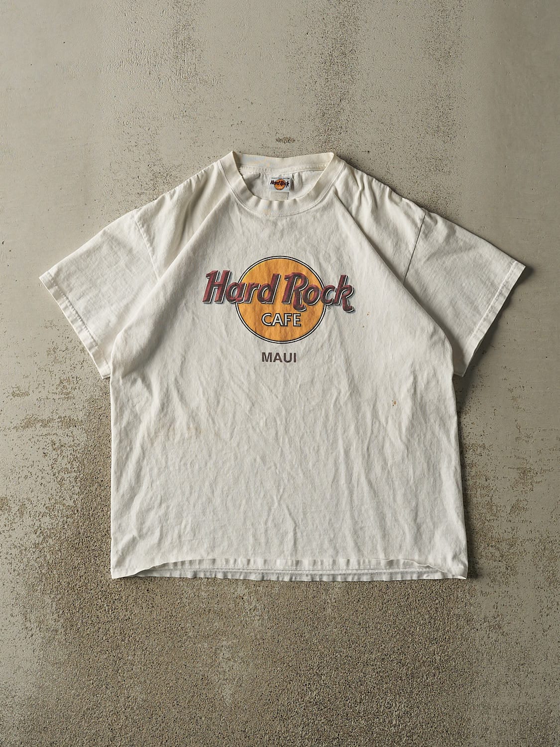 Vintage 90s White Hard Rock Cafe Maui Tee (L)