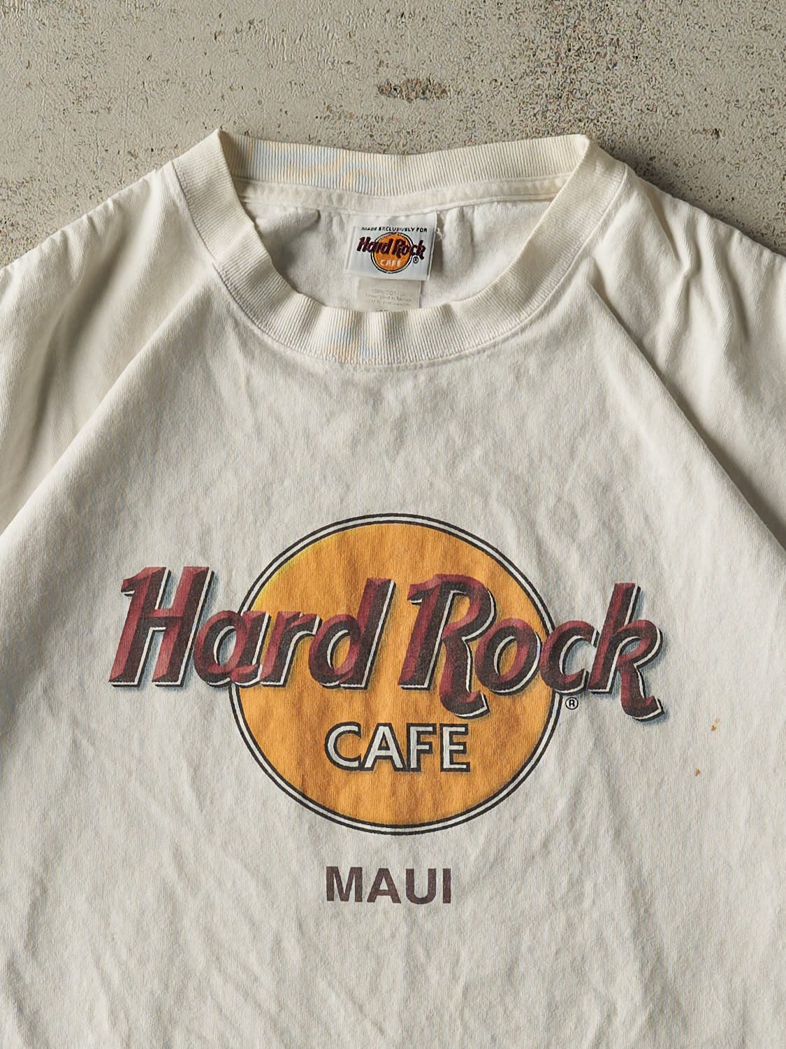 Vintage 90s White Hard Rock Cafe Maui Tee (L)