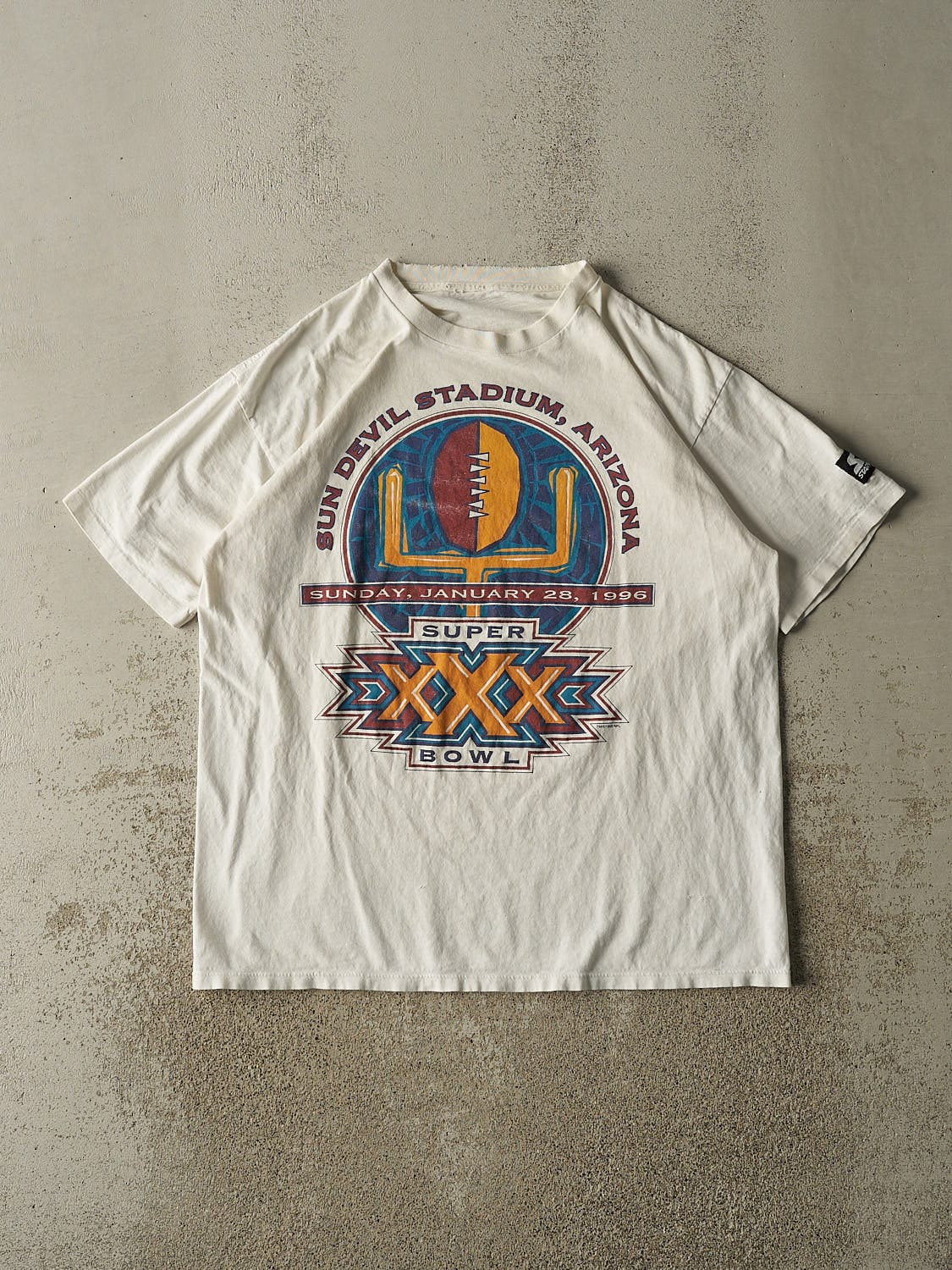 Vintage 96' White Super Bowl XXX Tee (L/XL)