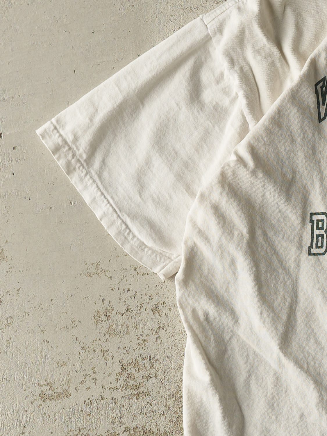 Vintage 90s White Walla Walla Basketball Tee (M)