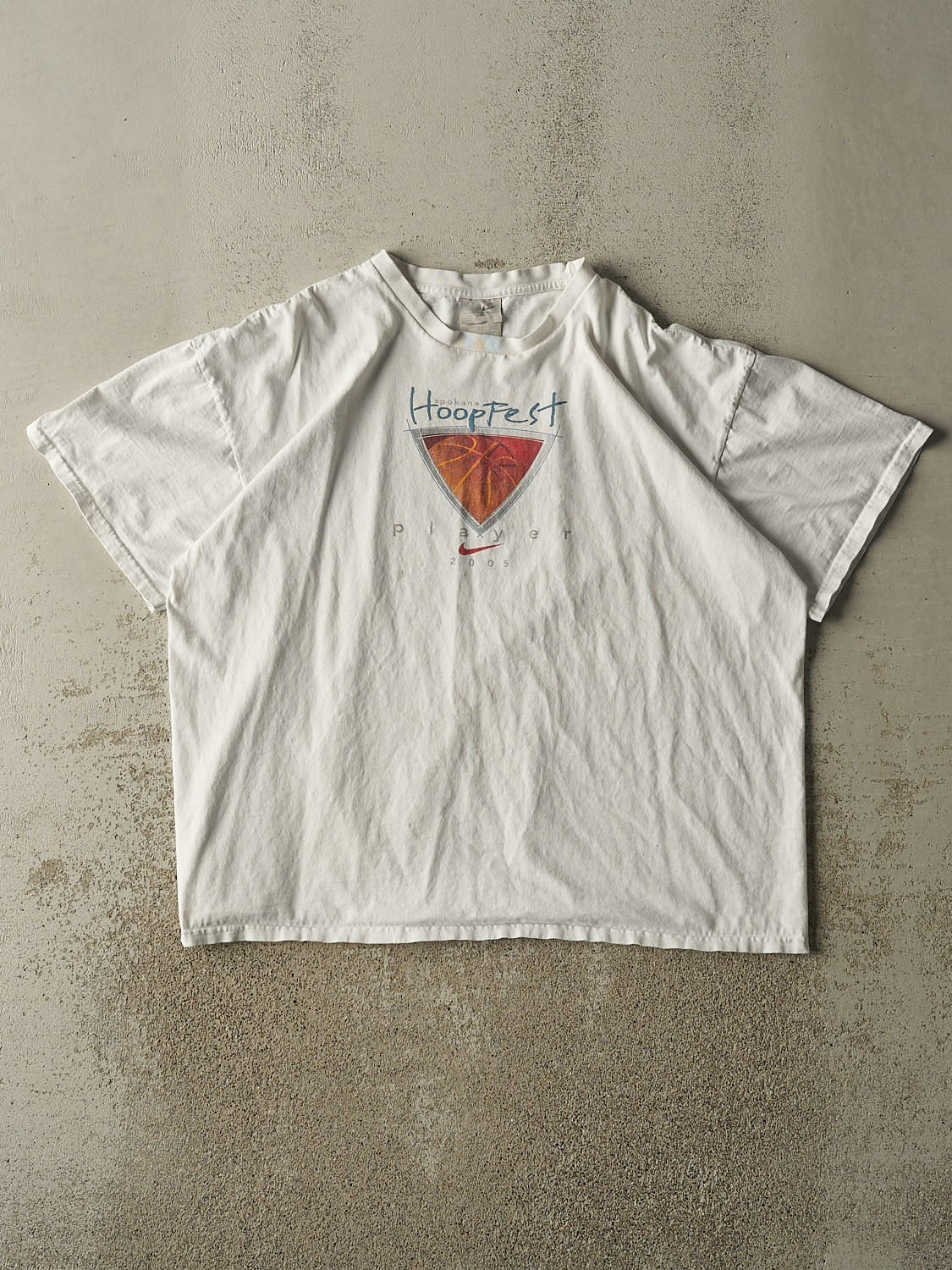Vintage 05' White Nike Hoop Fest Tee (XL)
