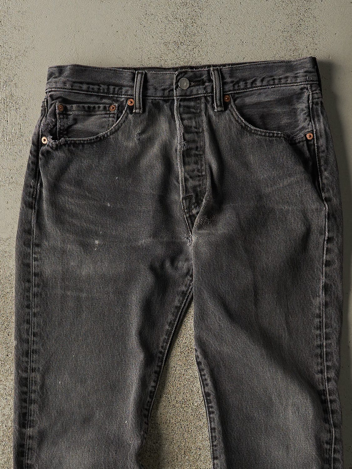 Vintage 90s Faded Black Levi's Denim Pants (30x28.5)