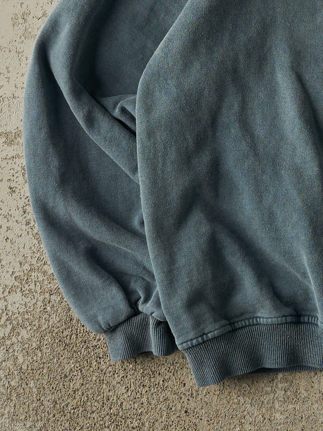 Vintage 90s Washed Green Brooklyn New York Embroidered Crewneck (S/M)