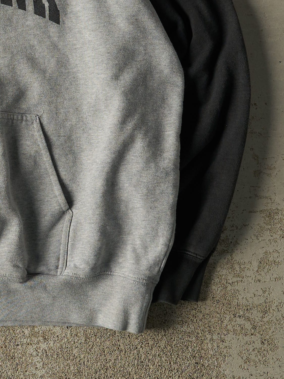 Vintage 90s Heather Grey New York Two Tone Hoodie (XL)