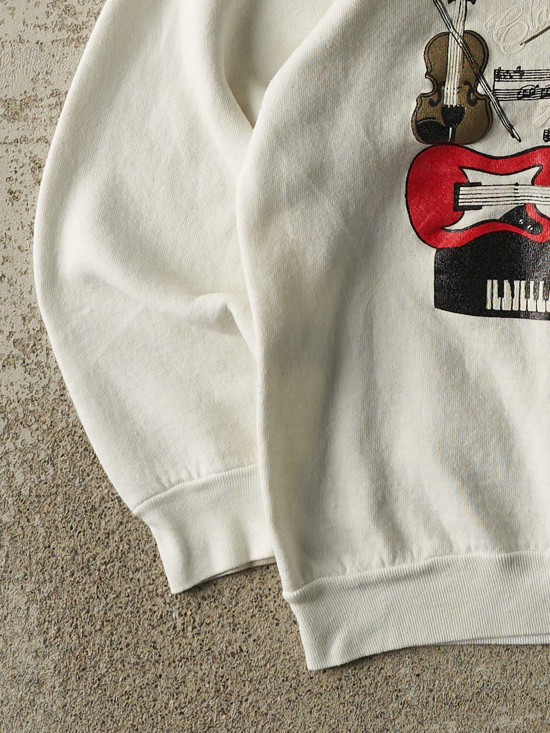 Vintage 80s White New York Jazz Crewneck (S)